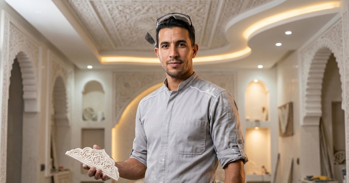 Plâtrier au Maroc — Bricole